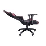 TALIUS - Silla Gecko gaming negra/rosa, brazos fijos, butterfly, base nylon, ruedas nylon, gas clase 4