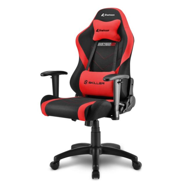 Sharkoon - Skiller SGS2 Jr. Silla para videojuegos universal Asiento acolchado Negro, Rojo