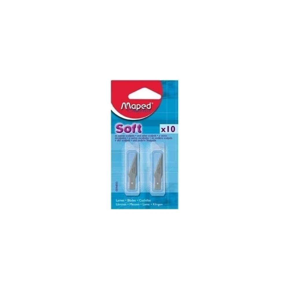 Maped - Scalpel Soft blades. 10 pcs guillotina para papel