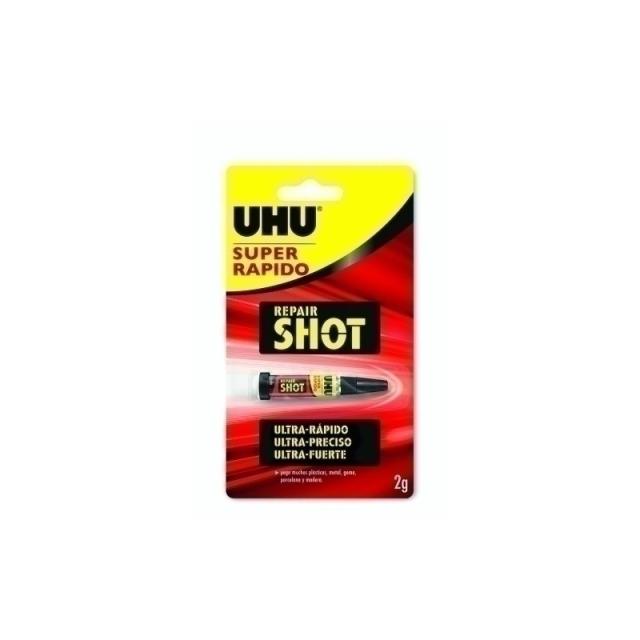 UHU - PEGAMENTO UNIV. UHU REPAIR SHOT 2 g - Pack de 12 unidades