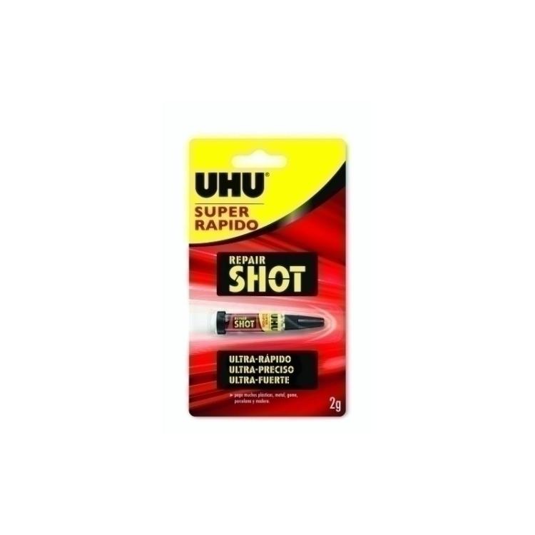 UHU - PEGAMENTO UNIV. UHU REPAIR SHOT 2 g - Pack de 12 unidades