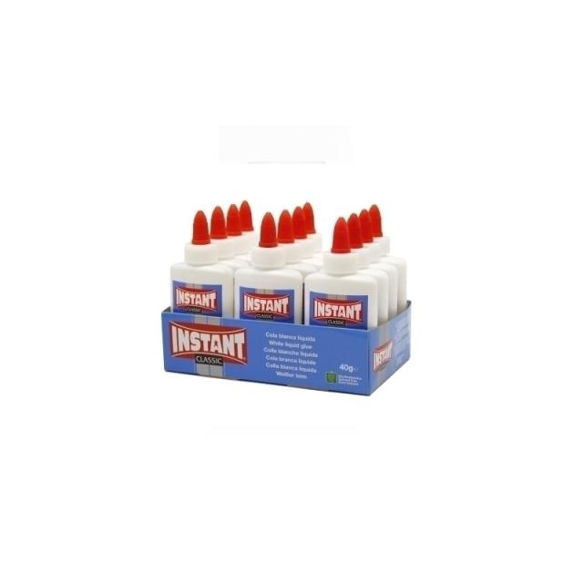 INSTANT - COLA BLANCA INSTANT ECO 40g - Pack de 12 unidades