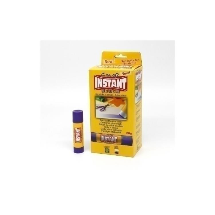 INSTANT - BARRA PEGAMENTO INSTANT EDUCA 20g - Pack de 24 unidades
