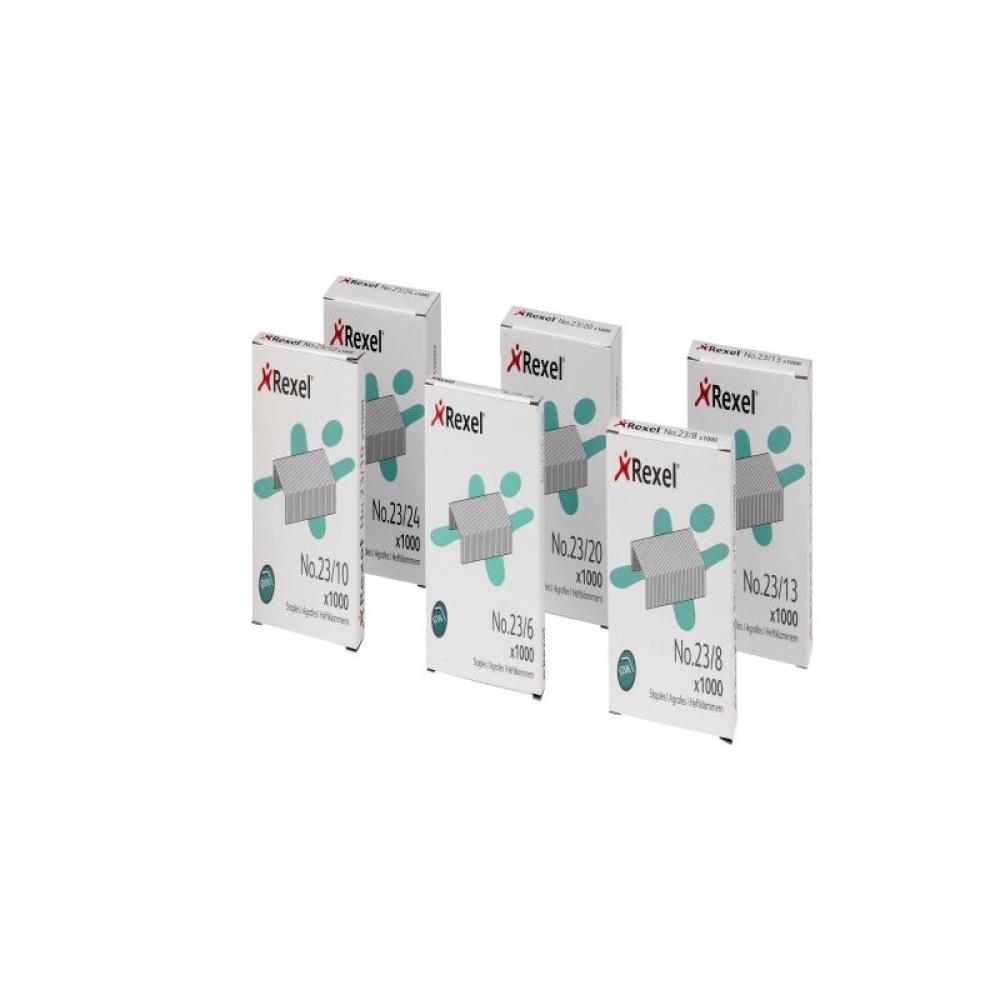 Rexel - Grapas nº 23/8 - Caja 1000 u.