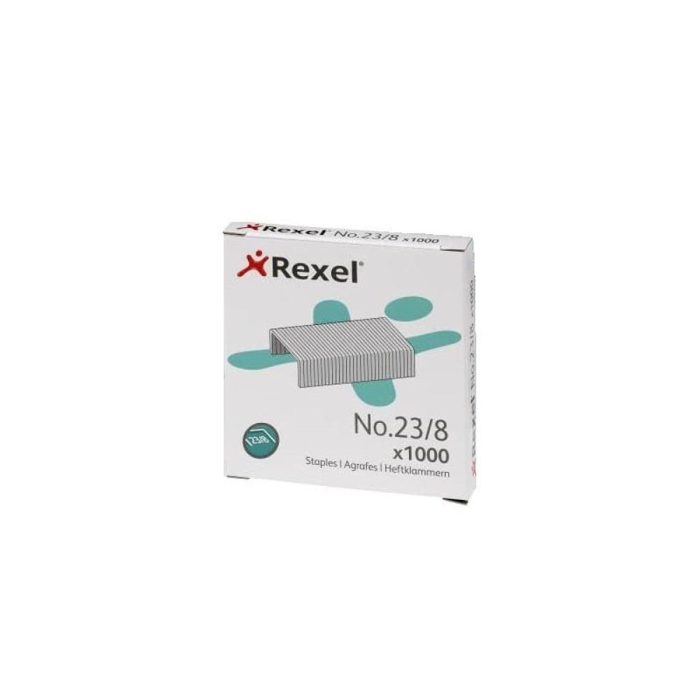 Rexel - Grapas nº 23/8 - Caja 1000 u.