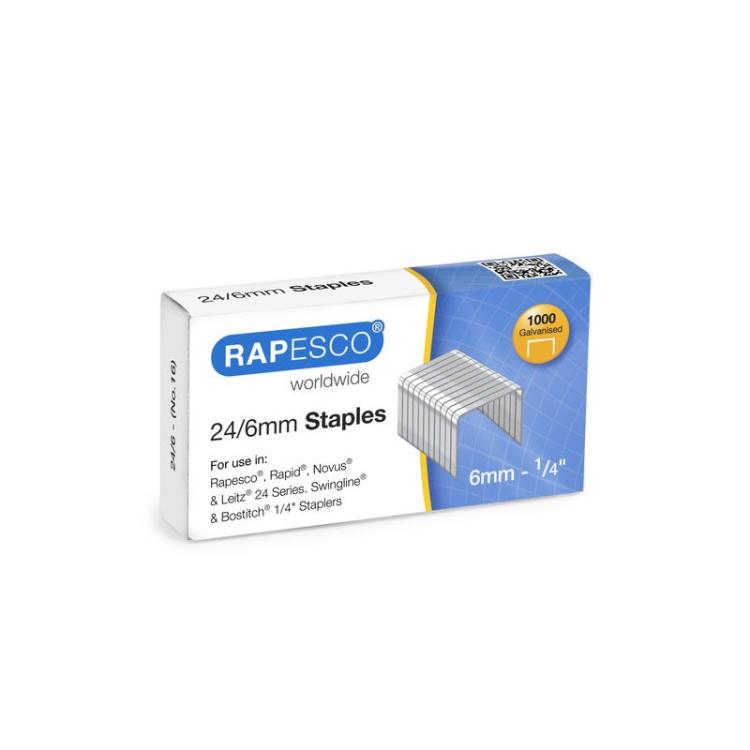 Rapesco - S24607Z3 grapa Paquete de grapas 1000 grapas