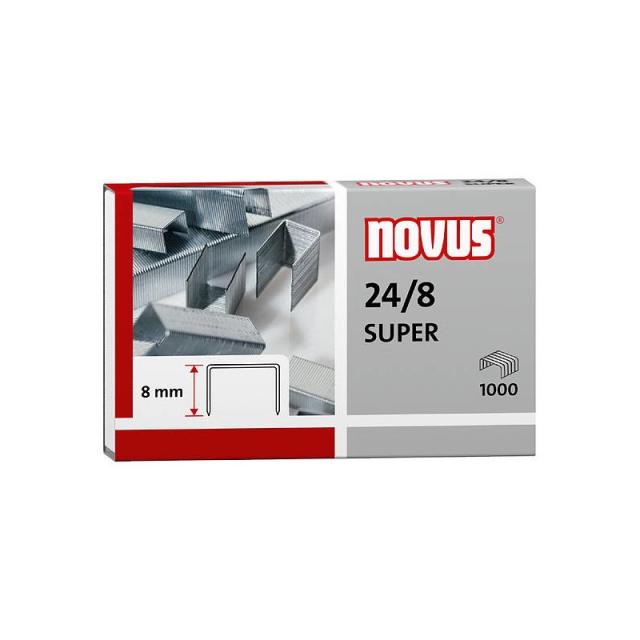 Novus - 24/8 SUPER Paquete de grapas 1000 grapas