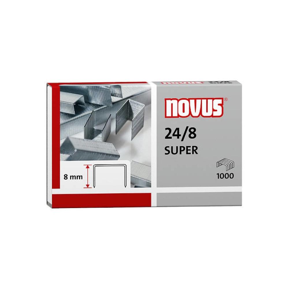 Novus - 24/8 SUPER Paquete de grapas 1000 grapas