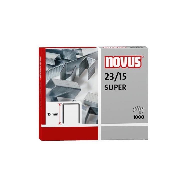 Novus - 23/15 SUPER Paquete de grapas 1000 grapas