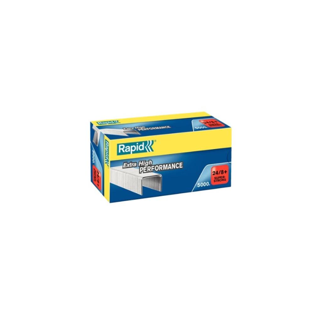 Rapid - SuperStrong 24/8+ Paquete de grapas 5000 grapas