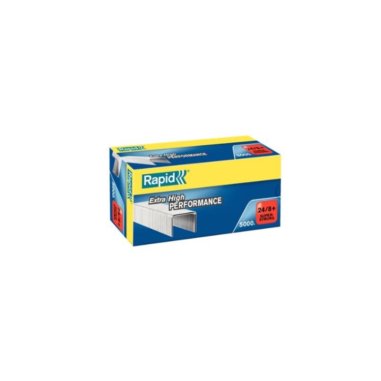 Rapid - SuperStrong 24/8+ Paquete de grapas 5000 grapas