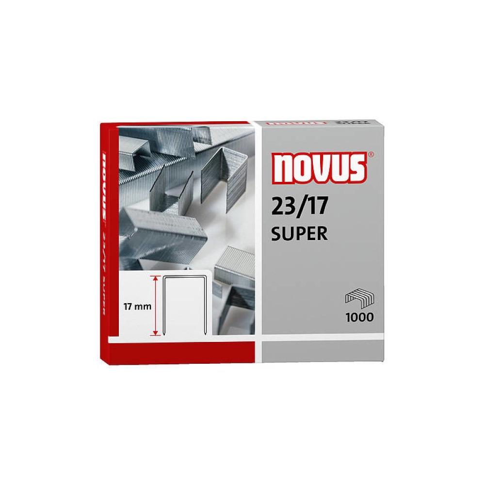Novus - 23/17 SUPER Paquete de grapas 1000 grapas