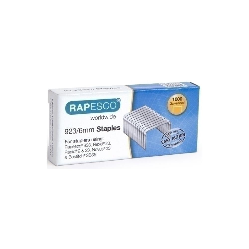 Rapesco - 923/6mm Paquete de grapas 1000 grapas