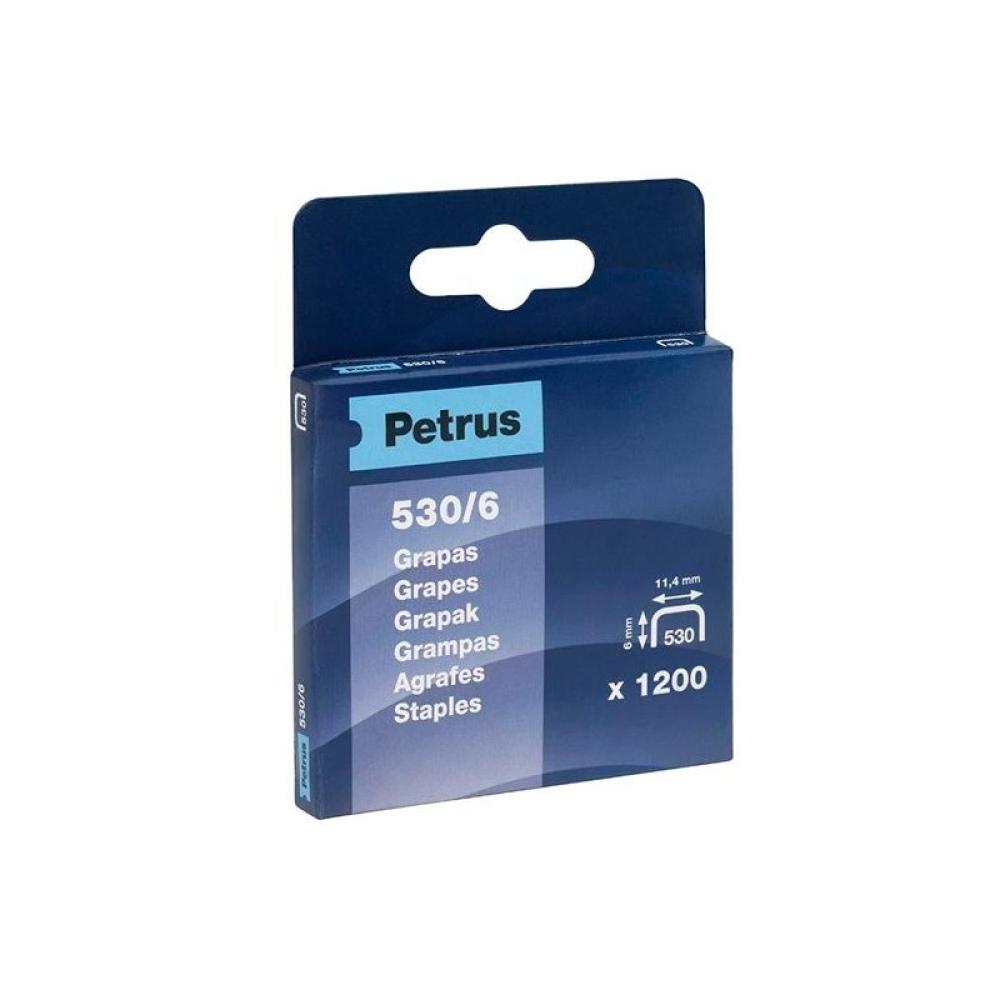 Petrus - CAJA 1200U. GRAPAS PETRUS 530/6 COBREADAS