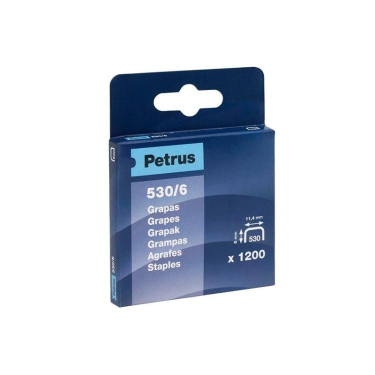 Petrus - CAJA 1200U. GRAPAS PETRUS 530/6 COBREADAS
