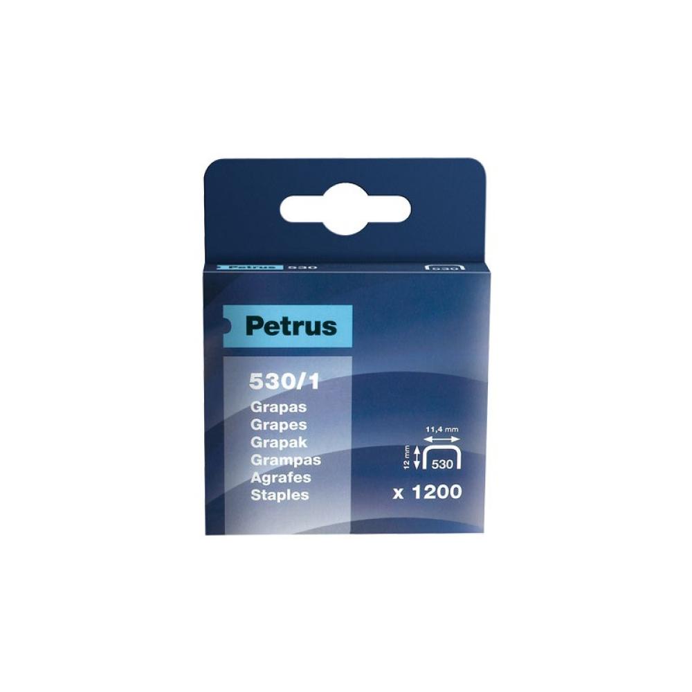 Petrus - CAJA 1200 GRAPAS PETRUS COBREADA 530/14
