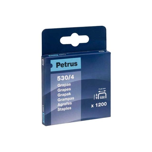 Petrus - CAJA 1200U. GRAPAS PETRUS 530/4 COBREADAS