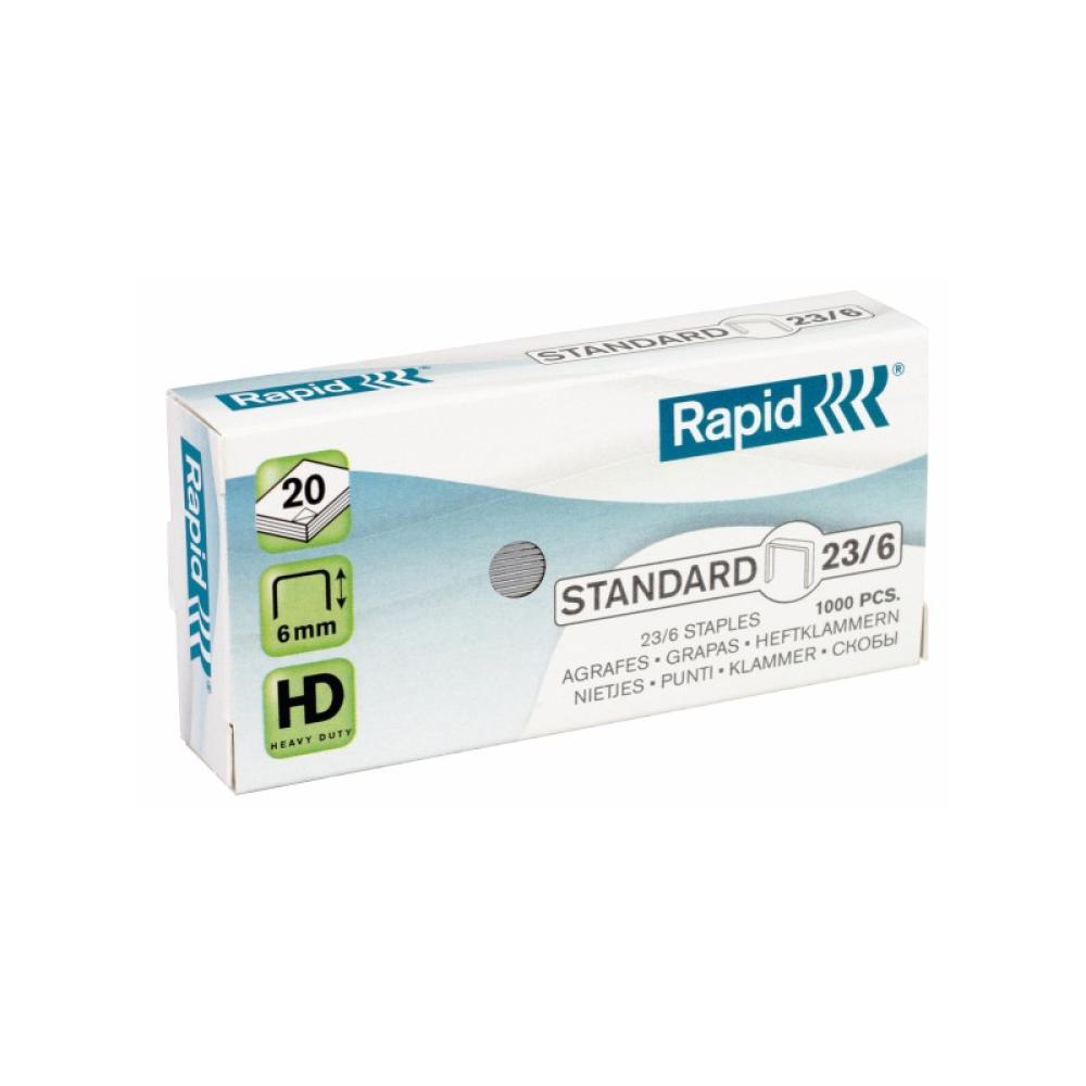 Rapid - 23/6 Paquete de grapas 1000 grapas