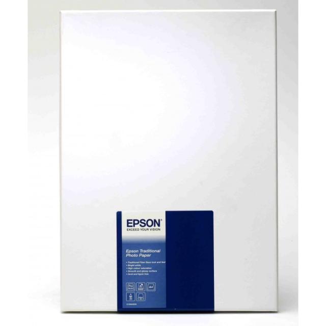 Epson - Traditional Photo Paper, DIN A4, 330 g/m², 25 hojas