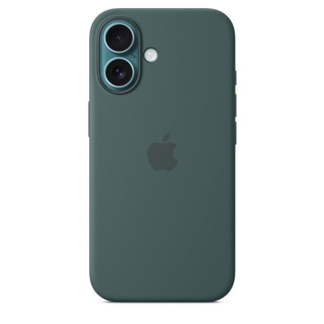 Apple - Funda de silicona con MagSafe para el iPhone 16 - Verde lago