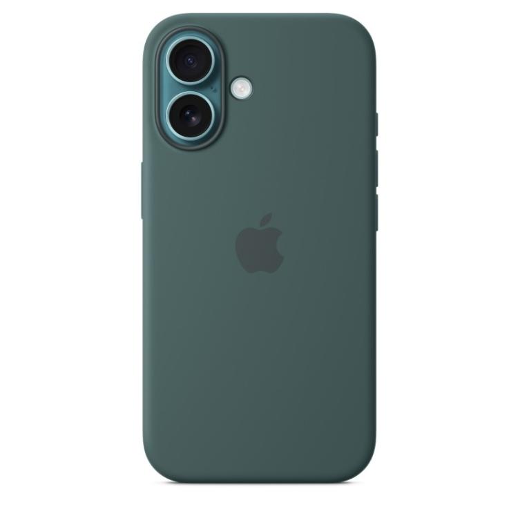 Apple - Funda de silicona con MagSafe para el iPhone 16 - Verde lago