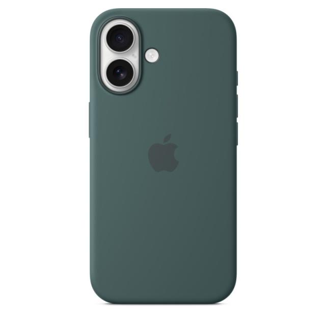Apple - Funda de silicona con MagSafe para el iPhone 16 - Verde lago