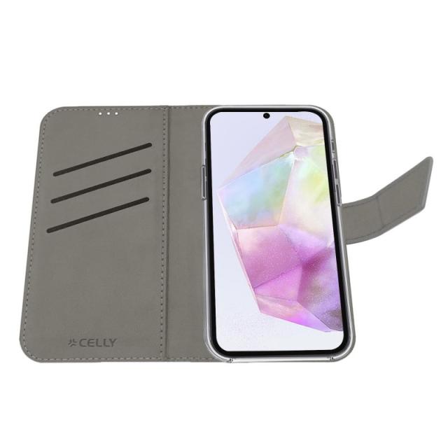 Celly - WALLY funda para teléfono móvil 17 cm (6.7") Funda cartera Negro - WALLY1118