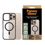 PanzerGlass - HardCase Transparent w. Black MagSafe & Frame iPhone 16 Pro Max funda para teléfono móvil Negro
