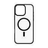 PanzerGlass - HardCase Transparent w. Black MagSafe & Frame iPhone 16 Pro Max funda para teléfono móvil Negro