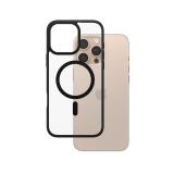 PanzerGlass - HardCase Transparent w. Black MagSafe & Frame iPhone 16 Pro Max funda para teléfono móvil Negro