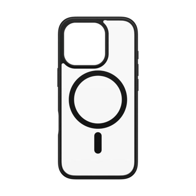 PanzerGlass - HardCase Transparent w. Black MagSafe & Frame iPhone 16 Pro funda para teléfono móvil Negro