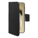 Celly - WALLY1165 funda para teléfono móvil 17,5 cm (6.9") Funda cartera Negro