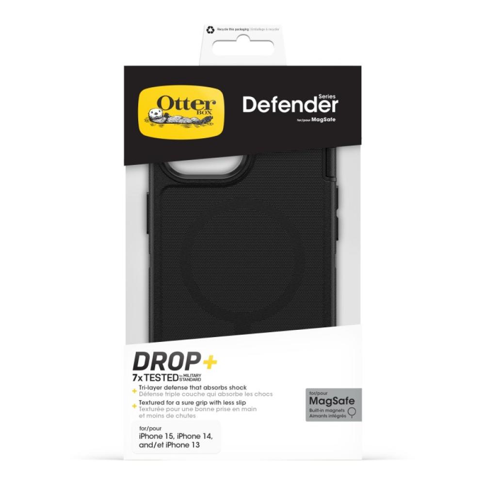 OtterBox - Defender Series para MagSafe para Apple iPhone 17e/16e/15/14/13, negro
