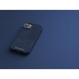 Njord byELEMENTS - Salmon Leather Magsafe Case - iPhone 14 Plus - Blue