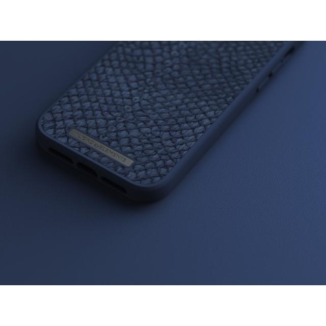 Njord byELEMENTS - Salmon Leather Magsafe Case - iPhone 14 Plus - Blue