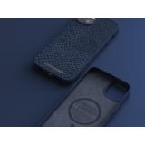 Njord byELEMENTS - Salmon Leather Magsafe Case - iPhone 14 Plus - Blue