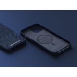 Njord byELEMENTS - Salmon Leather Magsafe Case - iPhone 14 Plus - Blue