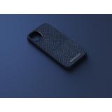 Njord byELEMENTS - Salmon Leather Magsafe Case - iPhone 14 Plus - Blue