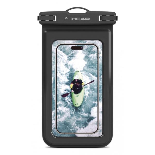 HEAD - Funda flotante impermeable , bolsa estanca flotante IPX8, móvil hasta 6.8'''', universal, negro