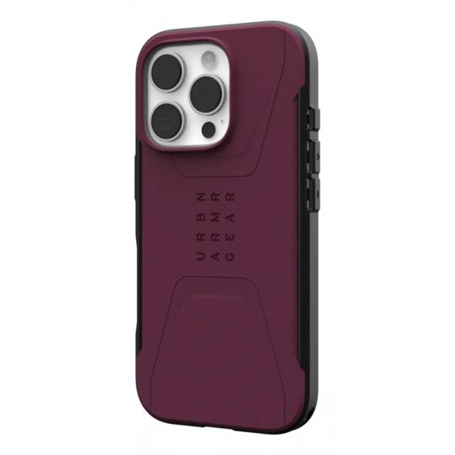 Urban Armor Gear - Civilian funda para teléfono móvil 16 cm (6.3") Burdeos