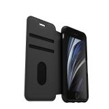 OtterBox - Strada Folio Series para Apple iPhone SE (2nd gen)/8/7, negro