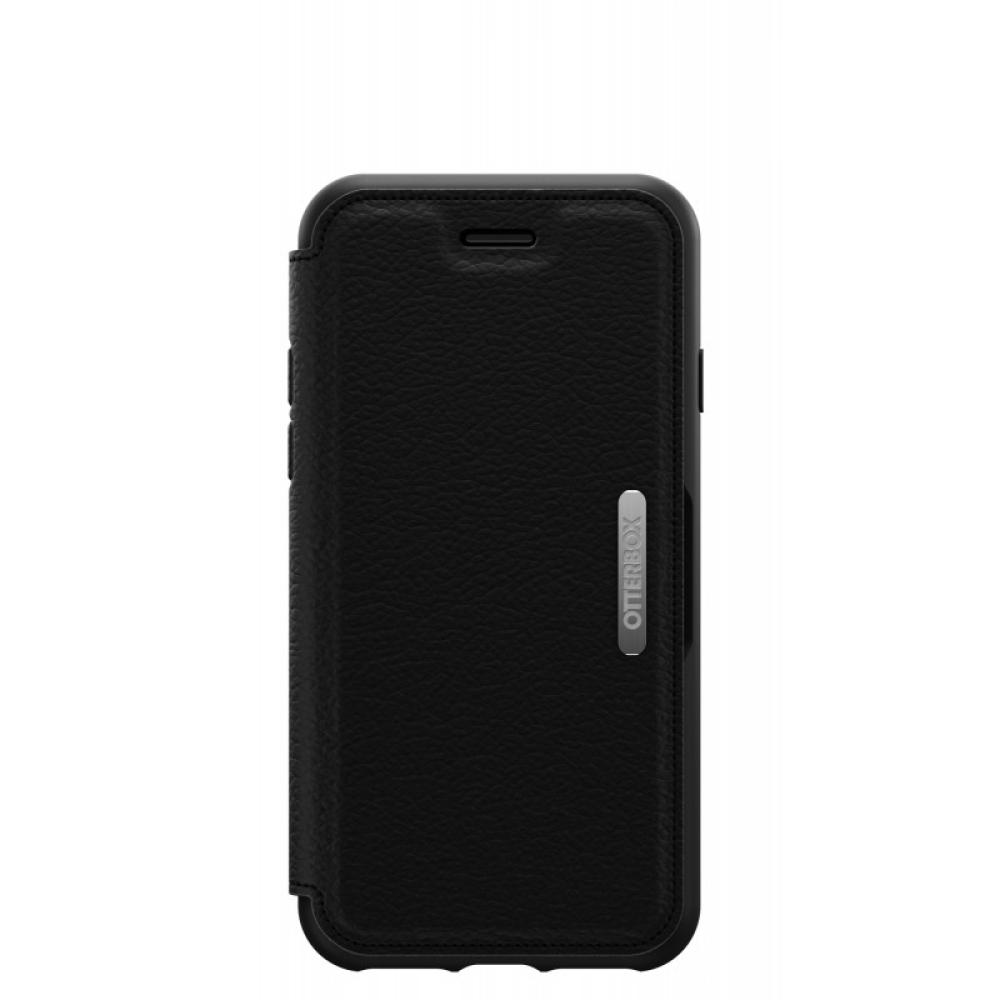 OtterBox - Strada Folio Series para Apple iPhone SE (2nd gen)/8/7, negro