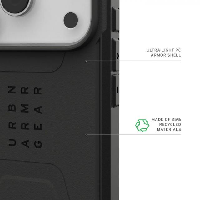 Urban Armor Gear - 114545114040 funda para teléfono móvil 16 cm (6.3") Negro