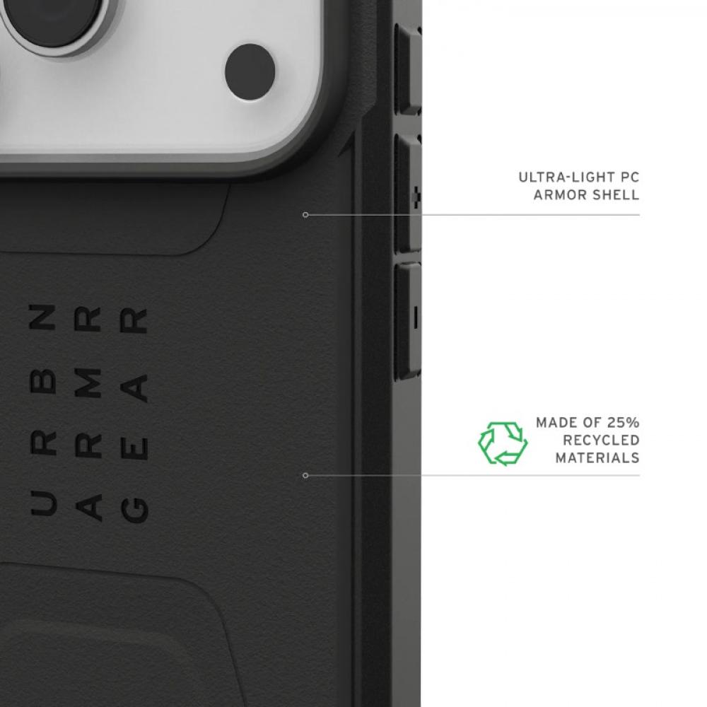 Urban Armor Gear - 114545114040 funda para teléfono móvil 16 cm (6.3") Negro