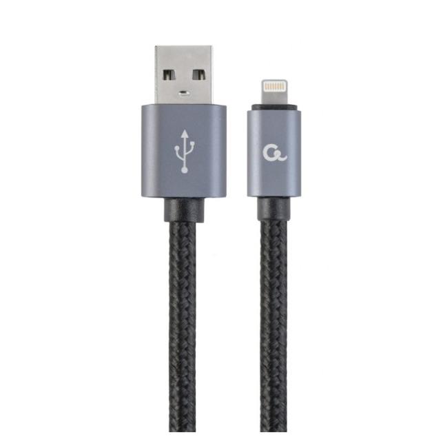 Gembird - CCB-MUSB2B-AMLM-6 cable de teléfono móvil Negro 1,8 m USB A Lightning