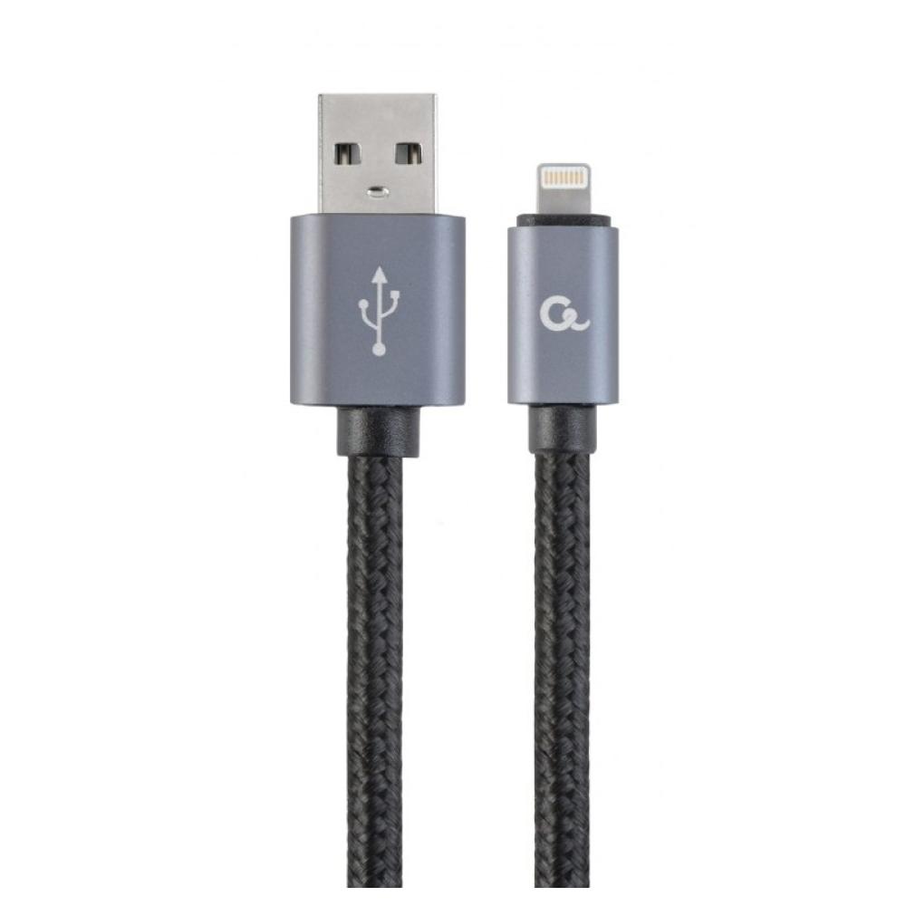 Gembird - CCB-MUSB2B-AMLM-6 cable de teléfono móvil Negro 1,8 m USB A Lightning