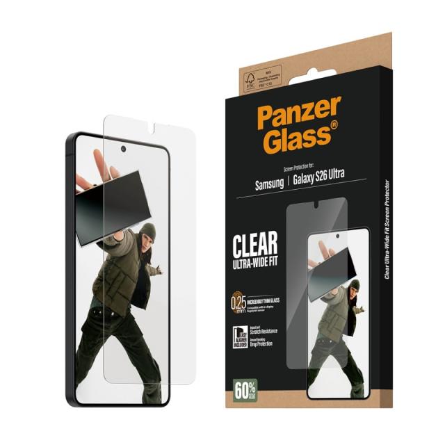 PanzerGlass - Screen Protector Samsung Galaxy S26 Ultra / Ultra-Wide Fit w. EasyAligner Protector de pantalla 1 pieza(s)