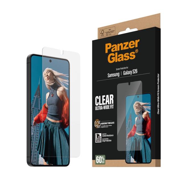 PanzerGlass - Screen Protector Samsung Galaxy S26 / Ultra-Wide Fit w. EasyAligner Protector de pantalla 1 pieza(s)