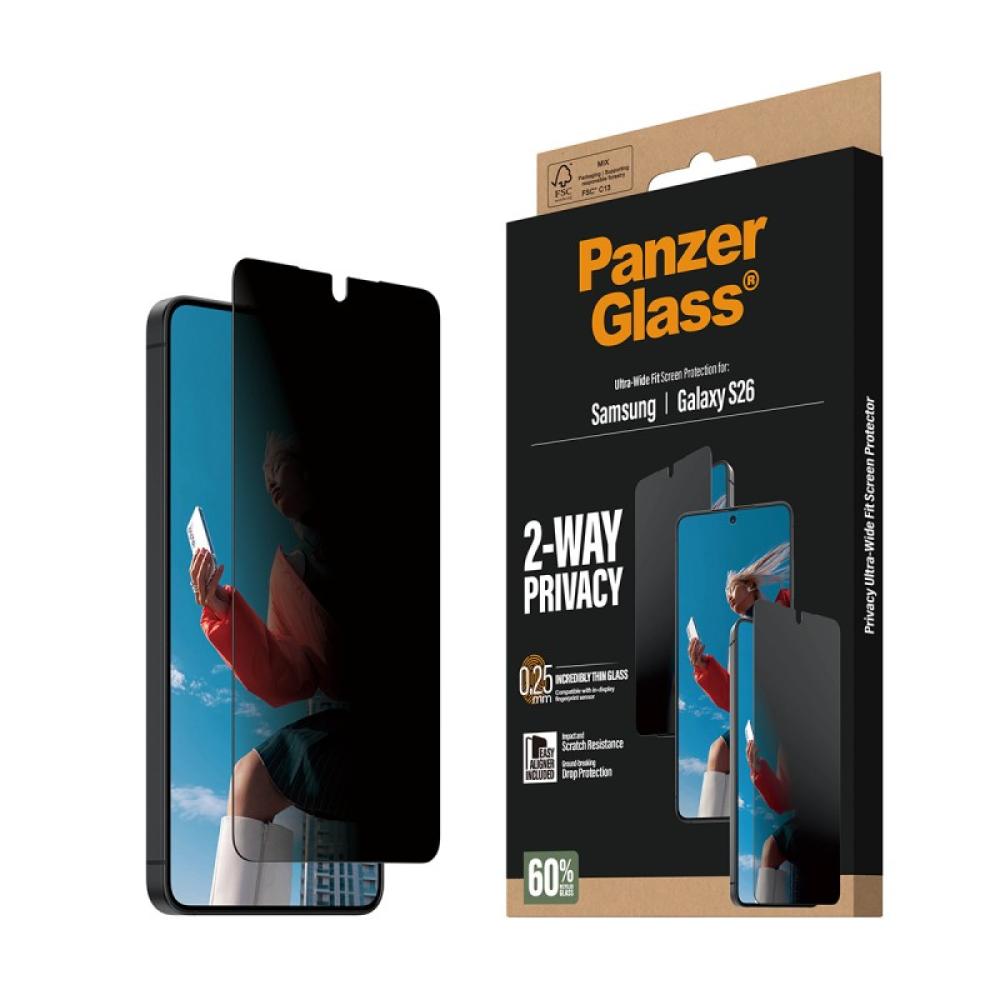 PanzerGlass - 2-Way Privacy Screen Protector Samsung Galaxy S26 / Ultra-Wide Fit w. EasyAligner Protector de pantalla 1 pieza(s)