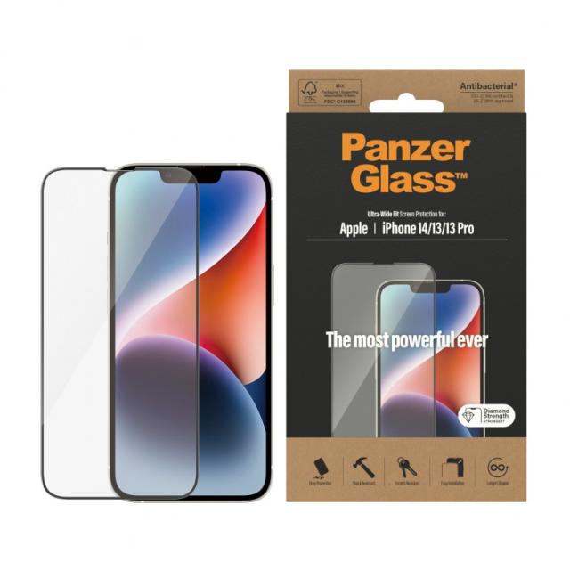 PanzerGlass - Screen Protector iPhone 14 / 13 / 13 Pro / Ultra-Wide Fit Protector de pantalla Apple 1 pieza(s)